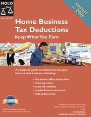 Front cover of Home Business Tax Deductions by Stephen Fishman
