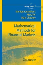 Front cover of Mathematical Methods For Financial Markets by Monique Jeanblanc