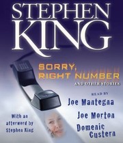 Front cover of Sorry, Right Number and other stories (Beggar and the Diamond / Popsy / Sorry, Right Number / Ten O'Clock People) by Stephen King