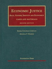 Cover of Economic Justice Race Gender Identity And Economics by Emma Coleman Jordan