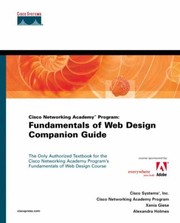 Front cover of Cisco Networking Academy Program Fundamentals Of Web Design Companion Guide by Alison Norris