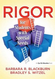 Cover of Rigor For Students With Special Needs by Bradley S. Witzel