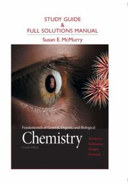 Cover of Fundamentals Of General Organic And Biological Chemistry by Susan E. McMurry