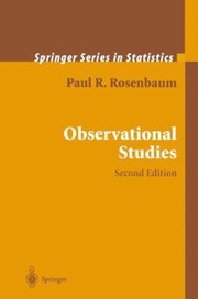 Cover of Observational Studies by Paul R. Rosenbaum