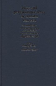 Cover of Plays And Performance Texts By Women 18801930 An Anthology Of Plays By British And American Women From The Modernist Period by Maggie B. Gale