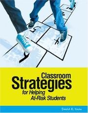 Front cover of Classroom Strategies For Helping At-Risk Students by David R. Snow