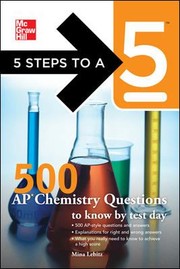 Front cover of 500 Ap Chemistry Questions To Know By Test Day by Mina Lebitz