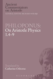 Front cover of Philoponus On Aristotle Physics 149 by John Philoponus