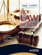Cover of Ocr Law For Gcse by Andrew Shepherd