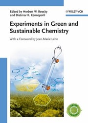 Front cover of Experiments In Green And Sustainable Chemistry by Jean-Marie Lehn