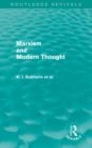 Cover of Marxism And Modern Thought by N. I. Bukharin