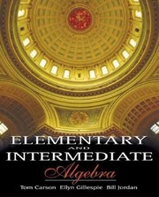 Cover of Elementary And Intermediate Algebra by Bill E. Jordan