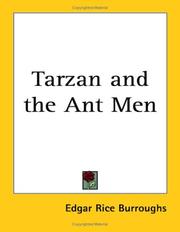 Front cover of Tarzan and the ant men by Edgar Rice Burroughs