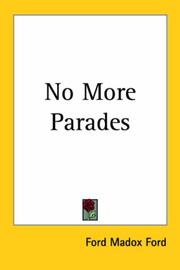 Front cover of No more parades by Ford Madox Ford