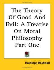 Front cover of The theory of good and evil by Hastings Rashdall