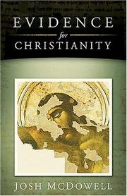 Front cover of Evidence for Christianity (Mcdowell, Josh) by Josh McDowell