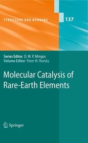Front cover of Molecular Catalysis Of Rareearth Elements by Peter Roesky
