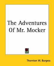 Cover of The Adventures Of Mr. Mocker by Thornton W. Burgess