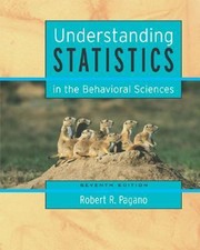Front cover of Understanding Statistics In The Behavioral Science With Cdrom And Infotrac by Robert R. Pagano