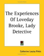 Cover of The Experiences of Loveday Brooke, Lady Detective by Catherine Louisa Pirkis