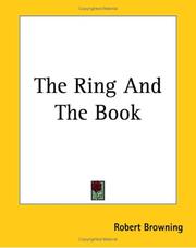 Front cover of The Ring and the Book by Robert Browning