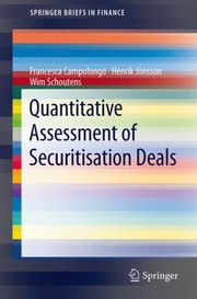 Front cover of Quantitative Assessment Of Securitisation Deals by Francesca Campolongo