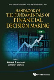 Front cover of Handbook Of The Fundamentals Of Financial Decision Making by Leonard C. MacLean