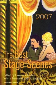 Front cover of The Best Stage Scenes Of 2007 by D. L. Lepidus