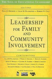 Front cover of Leadership For Family And Community Involvement by Robert W. Cole