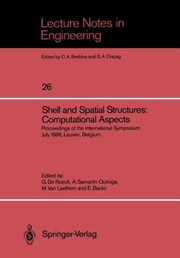 Front cover of Shell And Spatial Structures Computational Aspects Proceedings Of The International Symposium July 1416 1986 Leuven Belgium by Marcel A. V. a. Van Laethem