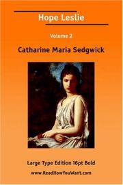 Front cover of Hope Leslie by Catharine Maria Sedgwick