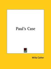 Cover of Paul's Case by Willa Cather