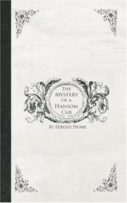 Front cover of Mystery of a Handsom Cab by Fergus Hume