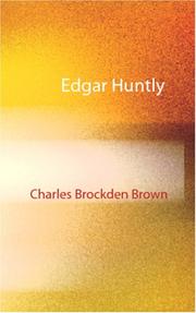 Cover of Edgar Huntley by Charles Brockden Brown
