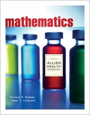 Front cover of Mathematics With Allied Health Applications by Joanne Lockwood