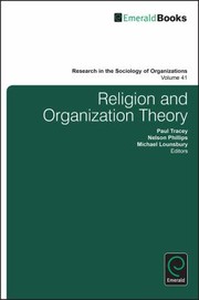 Front cover of Religion And Organization Theory by Michael Lounsbury