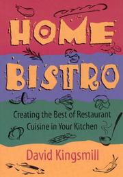 Cover of The HOME BISTRO by David Kingsmill