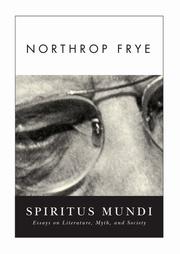 Front cover of Spiritus mundi by Northrop Frye