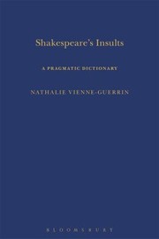Cover of Shakespeares Insults A Pragmatic Dictionary by Nathalie Vienne-Guerrin