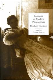 Cover of Memoirs of modern philosophers by Elizabeth Hamilton