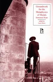 Front cover of Groundwork for the Metaphysics of Morals by Immanuel Kant