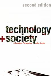Cover of Technology and society by John Goyder