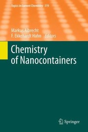 Cover of Chemistry Of Nanocontainers by Markus Albrecht