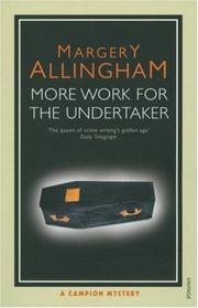 Cover of More Work for the Undertaker by Margery Allingham