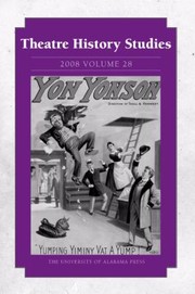 Front cover of Theatre History Studies 2008 by Theatre History Studies