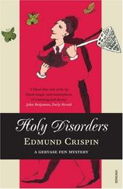 Cover of Holy Disorders by Edmund Crispin