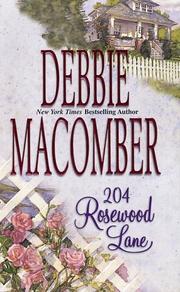 Front cover of 204 Rosewood Lane (Cedar Cove, Book 2) by Debbie Macomber