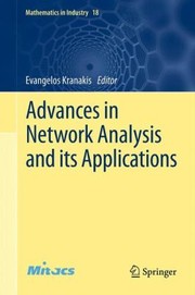 Cover of Advances In Network Analysis And Its Applications by Evangelos Kranakis