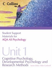 Front cover of Aqa Psychology as Unit 1  Cognitive Psychology Developmental Psychology and Research Methods by Mike Cardwell