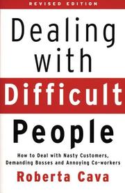 Cover of Dealing with Difficult People by Roberta Cava